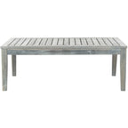 SAFAVIEH Bethli Mar Ensemble de patio 4 pièces en bois d'acacia - 48 larg. x 32 prof. x 25 haut.