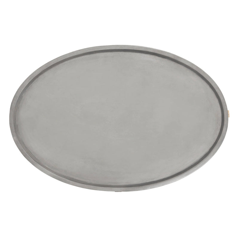 Table basse d'extérieur moderne en béton gris foncé Gunver de SAFAVIEH - 120 x 80 x 45 cm - 120Lx81Px46H