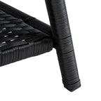 SAFAVIEH Ensemble de conversation de patio 4 pièces Zsolt en osier et acier d'extérieur - 42L x 31P x 21H