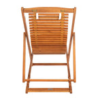 SAFAVIEH Chaise de relaxation d'extérieur Makena avec coussin (lot de 2) - 24L x 39P x 38H