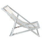 SAFAVIEH Chaise de relaxation d'extérieur Makena avec coussin (lot de 2) - 24L x 39P x 38H