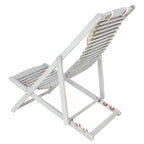 SAFAVIEH Chaise de relaxation d'extérieur Makena avec coussin (lot de 2) - 24L x 39P x 38H