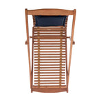 SAFAVIEH Chaise de relaxation d'extérieur Makena avec coussin (lot de 2) - 24L x 39P x 38H