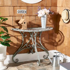 SAFAVIEH Table d'appoint d'extérieur Tatyanna Annalise en fer - 36L x 19P x 29H