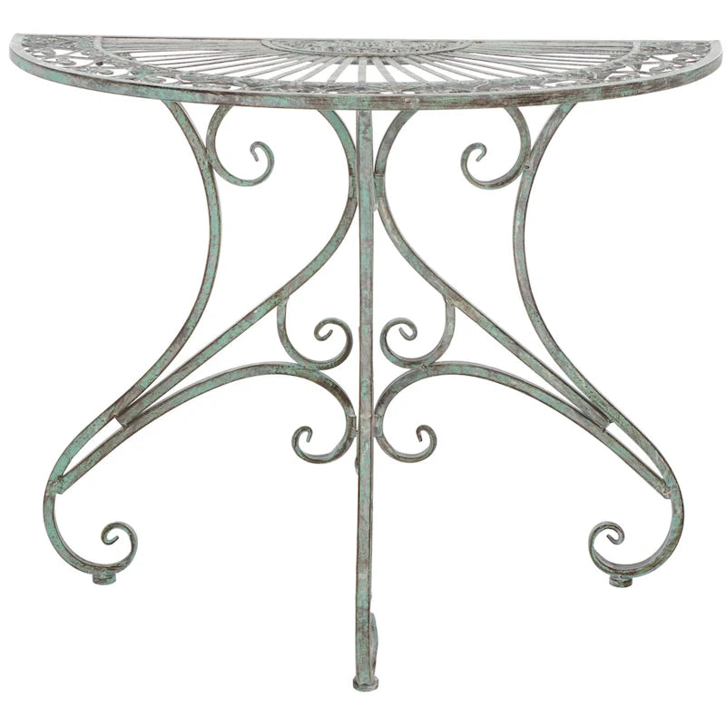 SAFAVIEH Table d'appoint d'extérieur Tatyanna Annalise en fer - 36L x 19P x 29H