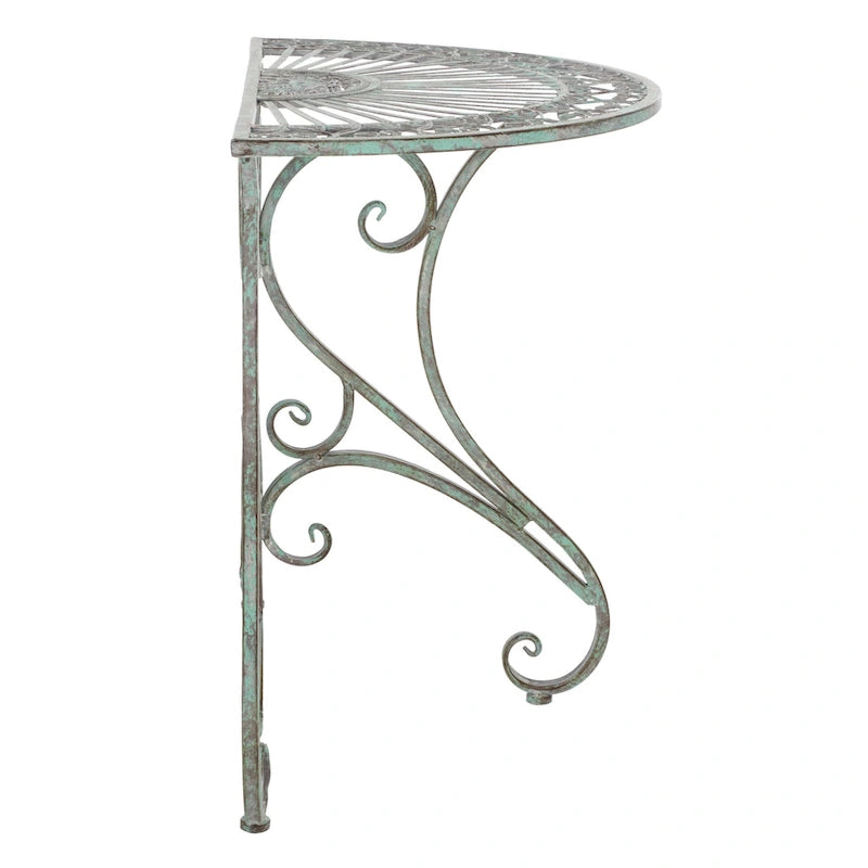 SAFAVIEH Table d'appoint d'extérieur Tatyanna Annalise en fer - 36L x 19P x 29H