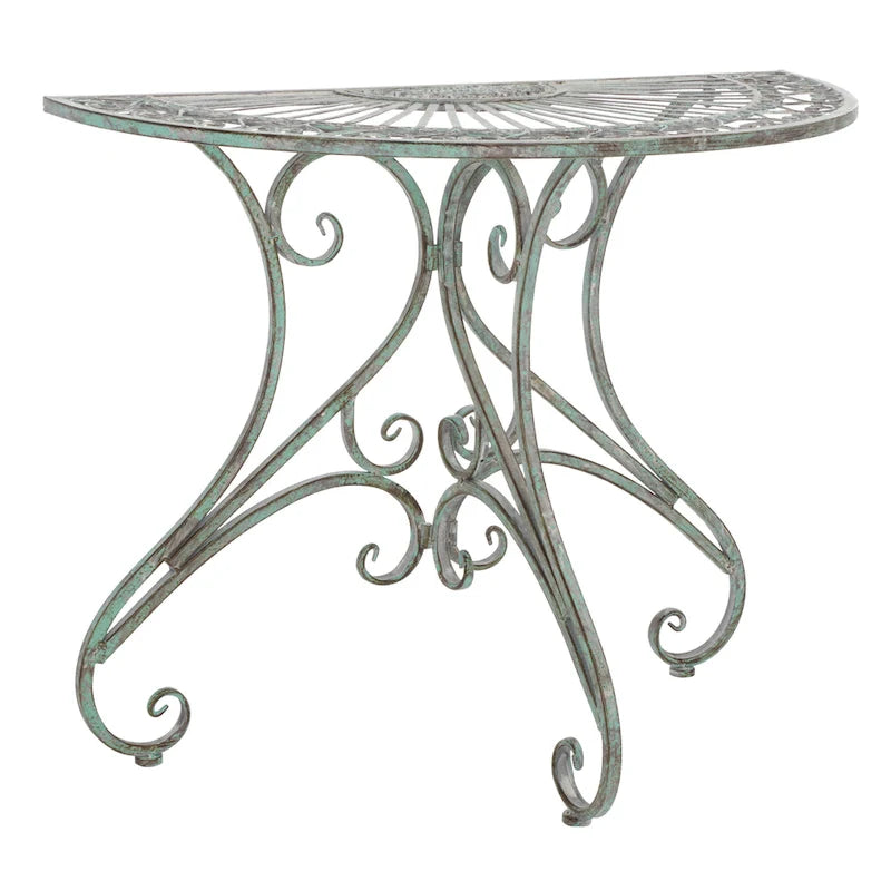 SAFAVIEH Table d'appoint d'extérieur Tatyanna Annalise en fer - 36L x 19P x 29H