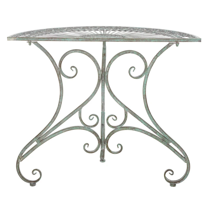 SAFAVIEH Table d'appoint d'extérieur Tatyanna Annalise en fer - 36L x 19P x 29H