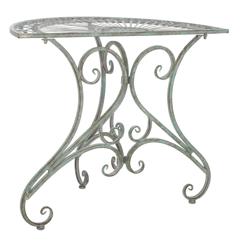 SAFAVIEH Table d'appoint d'extérieur Tatyanna Annalise en fer - 36L x 19P x 29H