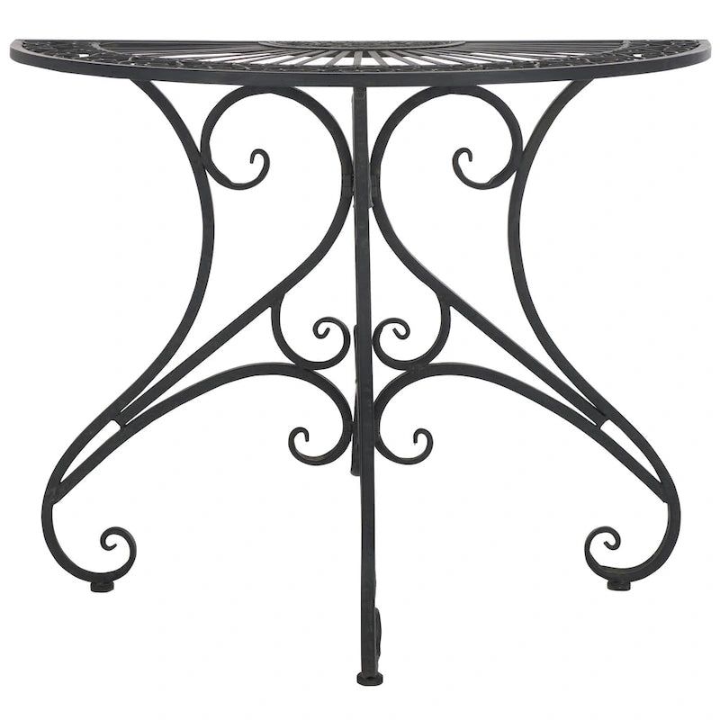 SAFAVIEH Table d'appoint d'extérieur Tatyanna Annalise en fer - 36L x 19P x 29H