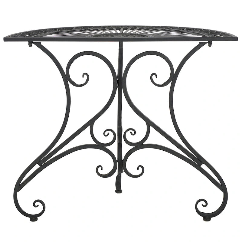 SAFAVIEH Table d'appoint d'extérieur Tatyanna Annalise en fer - 36L x 19P x 29H