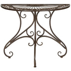 SAFAVIEH Table d'appoint d'extérieur Tatyanna Annalise en fer - 36L x 19P x 29H