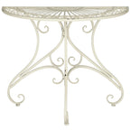 SAFAVIEH Table d'appoint d'extérieur Tatyanna Annalise en fer - 36L x 19P x 29H