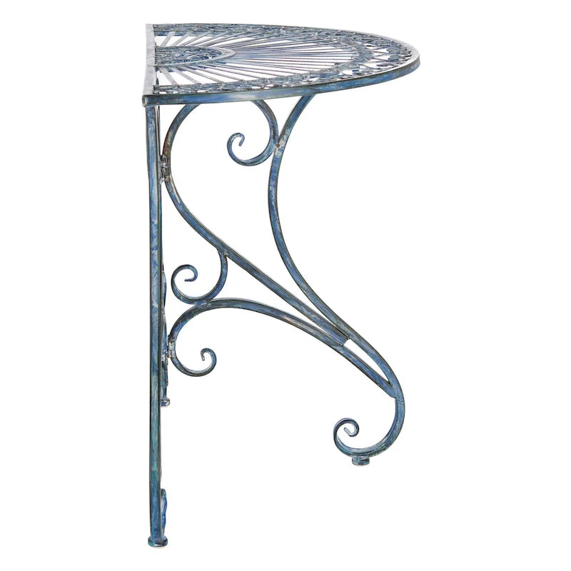 SAFAVIEH Table d'appoint d'extérieur Tatyanna Annalise en fer - 36L x 19P x 29H