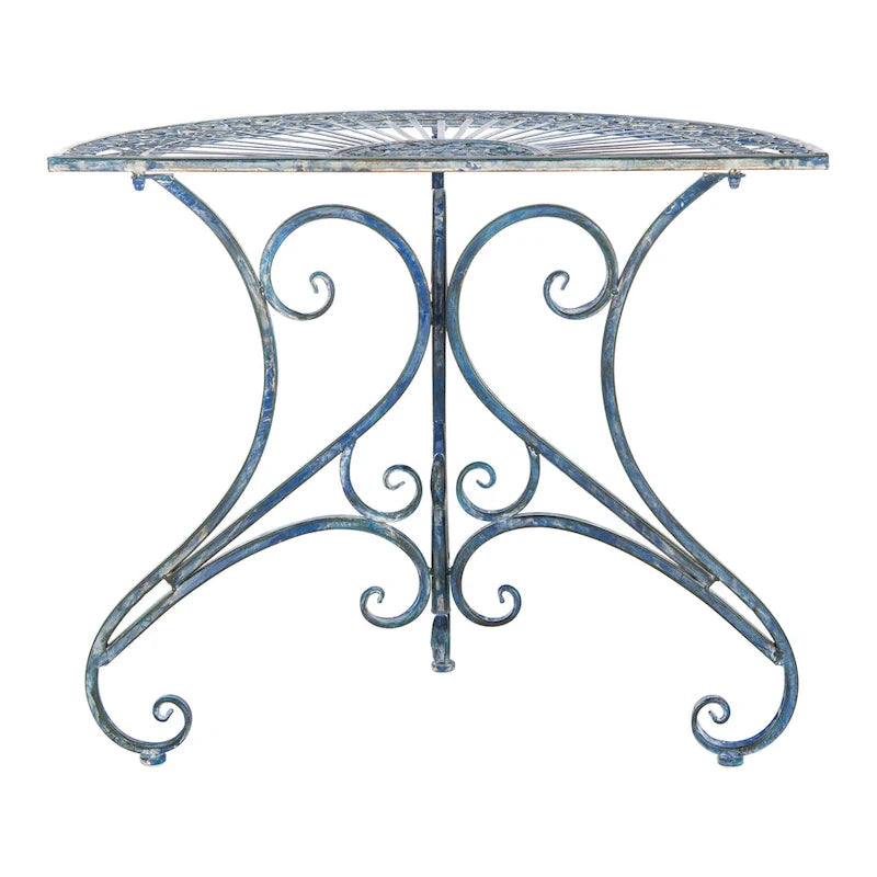 SAFAVIEH Table d'appoint d'extérieur Tatyanna Annalise en fer - 36L x 19P x 29H