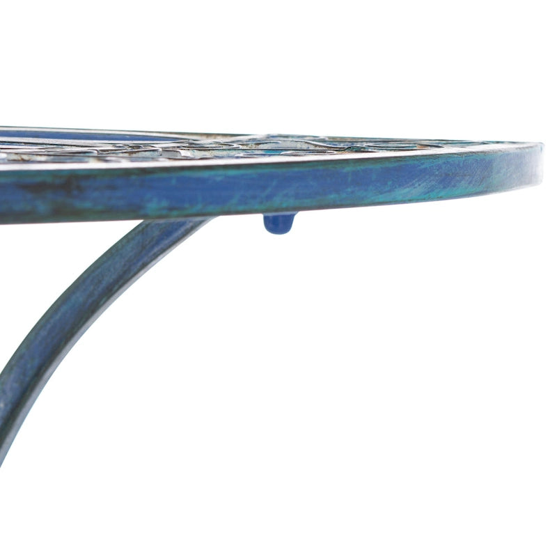 SAFAVIEH Table d'appoint d'extérieur Tatyanna Annalise en fer - 36L x 19P x 29H