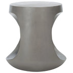 Table d'appoint d'extérieur en béton Geronda SAFAVIEH - 17,72 L x 17,72 P x 17,72 H - 18Lx18Px18H