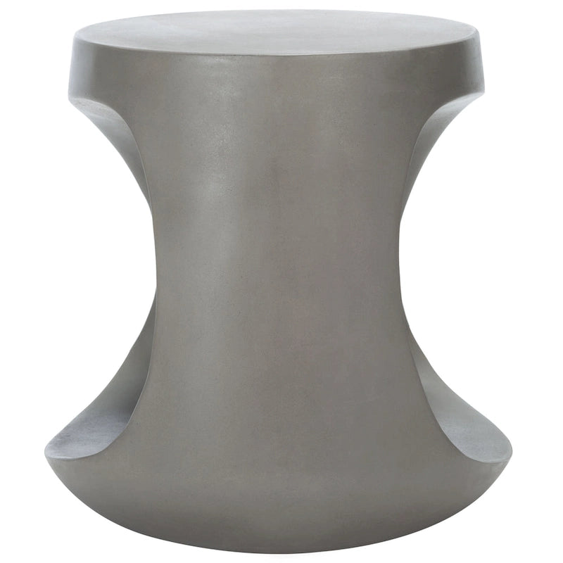 Table d'appoint d'extérieur en béton Geronda SAFAVIEH - 17,72 L x 17,72 P x 17,72 H - 18Lx18Px18H