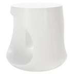 Table d'appoint d'extérieur en béton Geronda SAFAVIEH - 17,72 L x 17,72 P x 17,72 H - 18Lx18Px18H