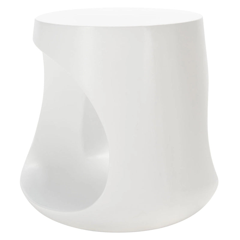 Table d'appoint d'extérieur en béton Geronda SAFAVIEH - 17,72 L x 17,72 P x 17,72 H - 18Lx18Px18H