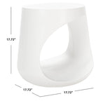 Table d'appoint d'extérieur en béton Geronda SAFAVIEH - 17,72 L x 17,72 P x 17,72 H - 18Lx18Px18H