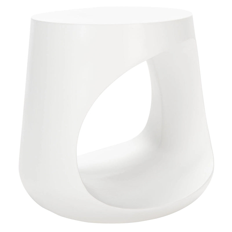 Table d'appoint d'extérieur en béton Geronda SAFAVIEH - 17,72 L x 17,72 P x 17,72 H - 18Lx18Px18H