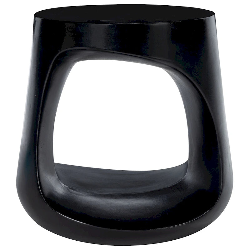 Table d'appoint d'extérieur en béton Geronda SAFAVIEH - 17,72 L x 17,72 P x 17,72 H - 18Lx18Px18H