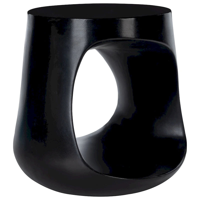 Table d'appoint d'extérieur en béton Geronda SAFAVIEH - 17,72 L x 17,72 P x 17,72 H - 18Lx18Px18H
