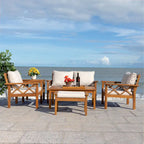 SAFAVIEH Outdoor Unnur Ensemble d'extérieur 6 pièces - 344L x 30P x 28H