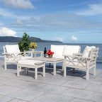 SAFAVIEH Outdoor Unnur Ensemble d'extérieur 6 pièces - 344L x 30P x 28H