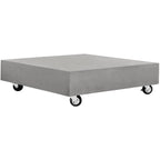 SAFAVIEH Table basse d'extérieur Llio moderne en béton - 31,5 L x 31,5 P x 9,8 H - 32Lx32Px10H