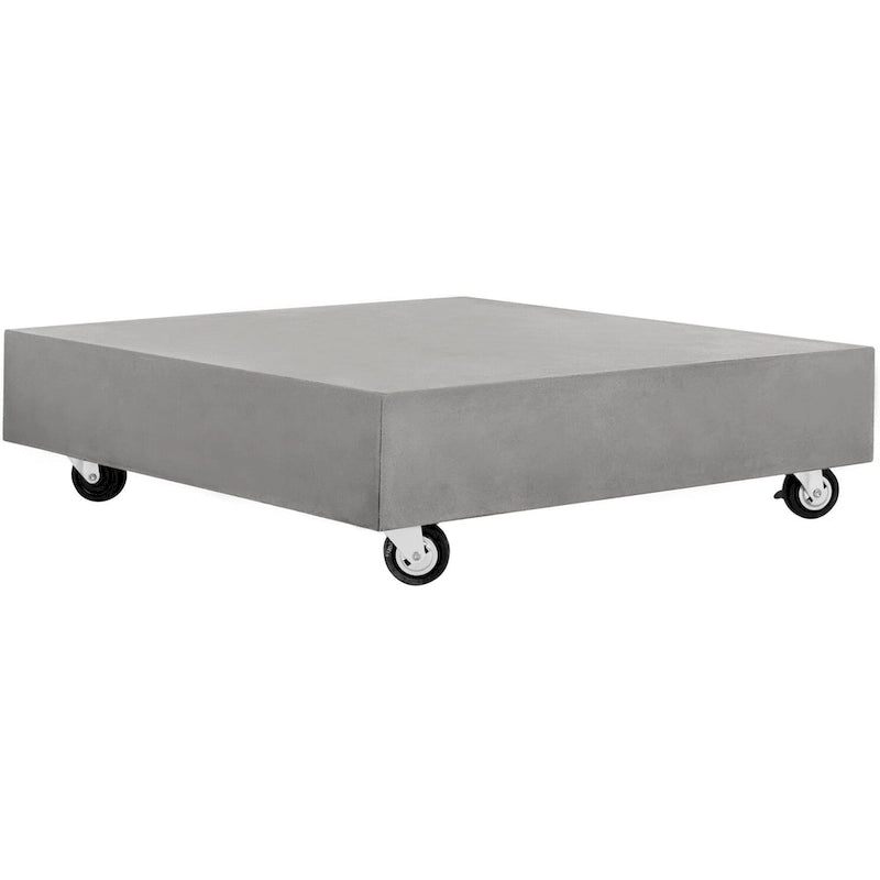 SAFAVIEH Table basse d'extérieur Llio moderne en béton - 31,5 L x 31,5 P x 9,8 H - 32Lx32Px10H