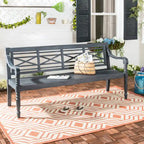 Banc extérieur en bois d'acacia Ruwaydah SAFAVIEH - 70Lx24Px34H