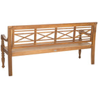 Banc extérieur en bois d'acacia Ruwaydah SAFAVIEH - 70Lx24Px34H