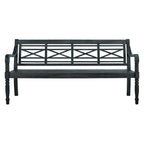 Banc extérieur en bois d'acacia Ruwaydah SAFAVIEH - 70Lx24Px34H