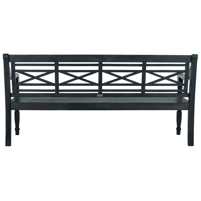 Banc extérieur en bois d'acacia Ruwaydah SAFAVIEH - 70Lx24Px34H