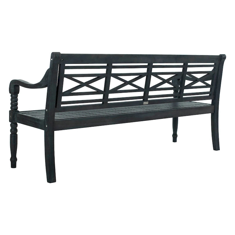 Banc extérieur en bois d'acacia Ruwaydah SAFAVIEH - 70Lx24Px34H
