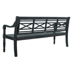 Banc extérieur en bois d'acacia Ruwaydah SAFAVIEH - 70Lx24Px34H