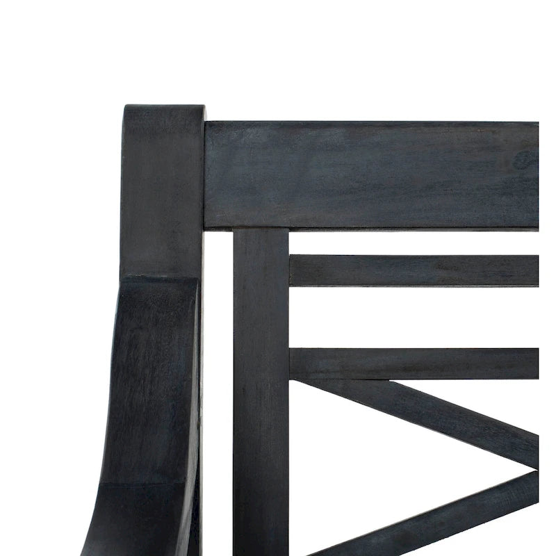 Banc extérieur en bois d'acacia Ruwaydah SAFAVIEH - 70Lx24Px34H