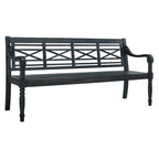 Banc extérieur en bois d'acacia Ruwaydah SAFAVIEH - 70Lx24Px34H