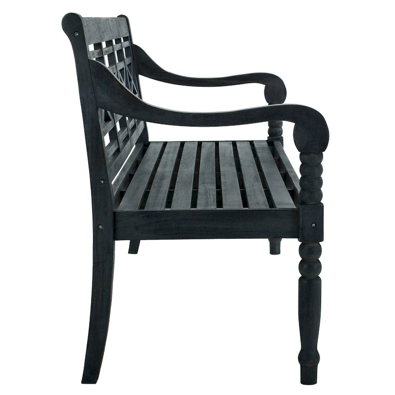 Banc extérieur en bois d'acacia Ruwaydah SAFAVIEH - 70Lx24Px34H