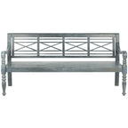 Banc extérieur en bois d'acacia Ruwaydah SAFAVIEH - 70Lx24Px34H