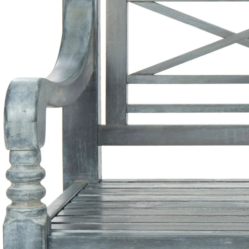 Banc extérieur en bois d'acacia Ruwaydah SAFAVIEH - 70Lx24Px34H