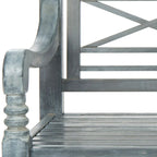 Banc extérieur en bois d'acacia Ruwaydah SAFAVIEH - 70Lx24Px34H