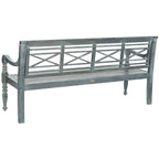Banc extérieur en bois d'acacia Ruwaydah SAFAVIEH - 70Lx24Px34H