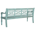Banc extérieur en bois d'acacia Ruwaydah SAFAVIEH - 70Lx24Px34H