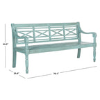 Banc extérieur en bois d'acacia Ruwaydah SAFAVIEH - 70Lx24Px34H
