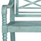 Banc extérieur en bois d'acacia Ruwaydah SAFAVIEH - 70Lx24Px34H