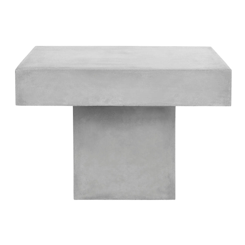 SAFAVIEH Oili Table basse moderne en béton gris foncé pour l'intérieur/extérieur - 23,6 x 23,6 x 15,8 - 24Lx24Px16H