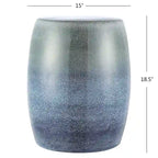 Tabouret de jardin décoratif en céramique SAFAVIEH Carra Ombre